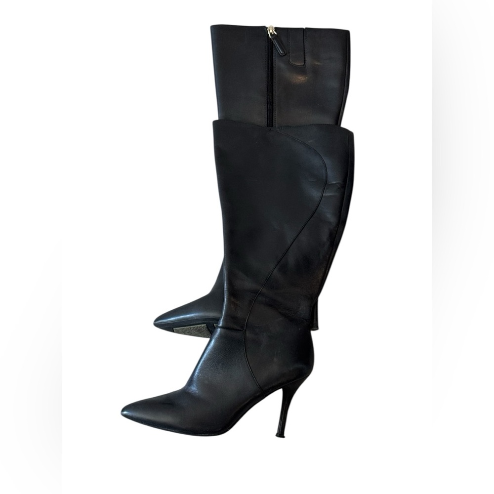 Elegant Black Knee-High Women's Boots 9